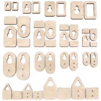 Intra απο ξύλο plywood 3mm-4mm πάχος - Γάντζοι κρεμάστρας κορνίζας Δίασταση 30x30 cm Intraeaxys-p7ymj3z7 - Image 1