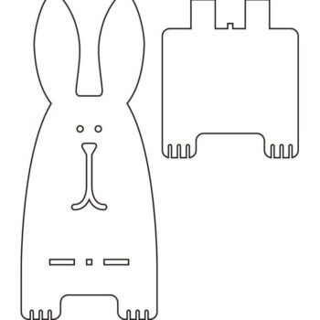 Intra απο ξύλο plywood 3mm-4mm πάχος - Ξύλινη βάση κινητού κουνελιού Δίασταση 30x30 cm Intraeaxys-ro6ygz37 - Image 3