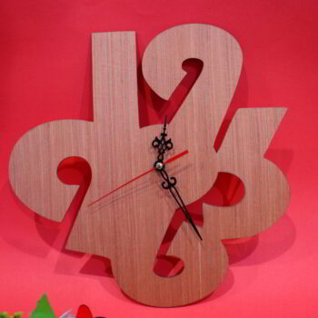 Intra απο ξύλο plywood 3mm-4mm πάχος - Μοντέρνο Ξύλινο ρολόι Δίασταση 30x30 cm Intraeaxys-lopq0x57 - Image 5