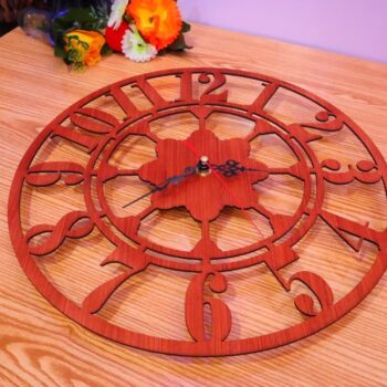 Intra απο ξύλο plywood 3mm-4mm πάχος - Ρολόι τοίχου μοντέρνα διακόσμηση Δίασταση 30x30 cm Intraeaxys-voq2pw5o - Image 7