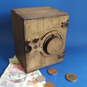 Intra απο ξύλο plywood 3mm-4mm πάχος - Ξύλινη θυρίδα αποθήκευσης θησαυρού Ξύλινη θυρίδα χρημάτων Δίασταση 30x30 cm Intraeaxys-6o3k05r1 - Image 1