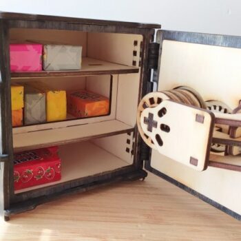 Intra απο ξύλο plywood 3mm-4mm πάχος - Χρηματοκιβώτιο με Ξύλινο Κουτί με Κλειδαριά συνδυασμού Δίασταση 30x30 cm Intraeaxys-voqd2nd1 - Image 1