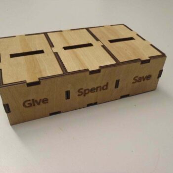 Intra απο ξύλο plywood 3mm-4mm πάχος - Δώστε Δαπανήστε Εξοικονόμηση Χρημάτων Κουτί Δίασταση 30x30 cm Intraeaxys-m1dd6631 - Image 1