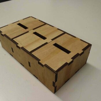 Intra απο ξύλο plywood 3mm-4mm πάχος - Δώστε Δαπανήστε Εξοικονόμηση Χρημάτων Κουτί Δίασταση 30x30 cm Intraeaxys-m1dd6631 - Image 3