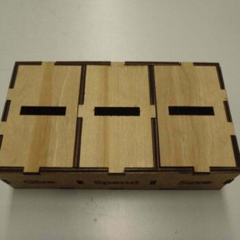 Intra απο ξύλο plywood 3mm-4mm πάχος - Δώστε Δαπανήστε Εξοικονόμηση Χρημάτων Κουτί Δίασταση 30x30 cm Intraeaxys-m1dd6631 - Image 4