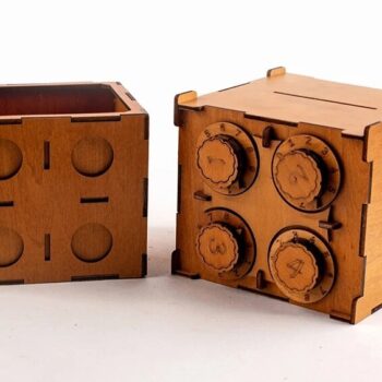 Intra απο ξύλο plywood 3mm-4mm πάχος - Κλείδωμα Κουμπαράς Δίασταση 30x30 cm Intraeaxys-qommvlpo - Image 4