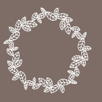 Intra απο ξύλο plywood 3mm-4mm πάχος - Βάση μονογράμματος γιρλάντα Δίασταση 30x30 cm Intraeaxys-eo208wm7 - Image 1