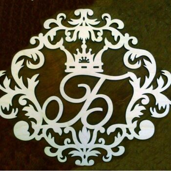 Intra απο ξύλο plywood 3mm-4mm πάχος - Εξατομικευμένο μονόγραμμα Δίασταση 30x30 cm Intraeaxys-r7vm8m67 - Image 3