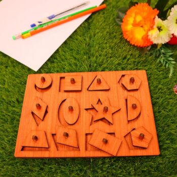Intra απο ξύλο plywood 3mm-4mm πάχος - Shapes Peg Puzzle Παιχνίδι Montessori Δίασταση 30x30 cm Intraeaxys-91jd9gg1 - Image 5