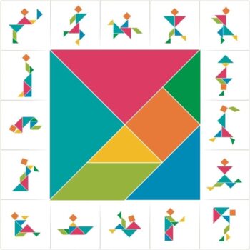 Intra απο ξύλο plywood 3mm-4mm πάχος - Tangram Puzzle Brain Training Geometry Toy for Kids Δίασταση 30x30 cm Intraeaxys-eo4q0887 - Image 4