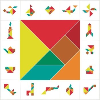 Intra απο ξύλο plywood 3mm-4mm πάχος - Tangram Puzzle Brain Training Geometry Toy for Kids Δίασταση 30x30 cm Intraeaxys-eo4q0887 - Image 6