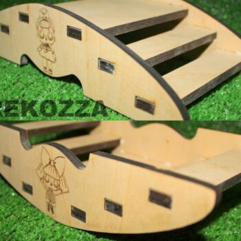 Intra απο ξύλο plywood 3mm-4mm πάχος - Step Rocking Boat για Παιδιά Δίασταση 30x30 cm Intraeaxys-078ywp5o - Image 3