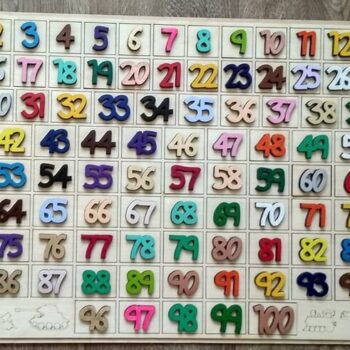 Intra απο ξύλο plywood 3mm-4mm πάχος - Ξύλινο Εκπαιδευτικό Παιχνίδι Εκμάθησης Αριθμός Παζλ Δίασταση 30x30 cm Intraeaxys-r7vmkll7 - Image 1