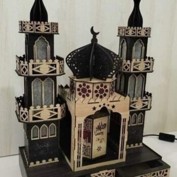 Intra απο ξύλο plywood 3mm-4mm πάχος - Ξύλινο Τζαμί 3D Δίασταση 30x30 cm Intraeaxys-eo0qdd31 - Image 1