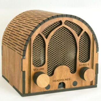 Intra απο ξύλο plywood 3mm-4mm πάχος - Μουσικό κουτί Δίασταση 30x30 cm Intraeaxys-lopqw357 - Image 1