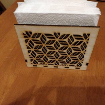 Intra απο ξύλο plywood 3mm-4mm πάχος - Διακοσμητική θήκη χαρτοπετσέτας Δίασταση 30x30 cm Intraeaxys-e1g532xo - Image 3