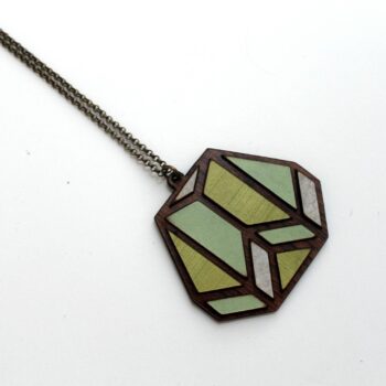 Intra απο ξύλο plywood 3mm-4mm πάχος - Κρεμαστά Κολιέ Γυναικεία Δίασταση 30x30 cm Intraeaxys-91jd5081 - Image 1