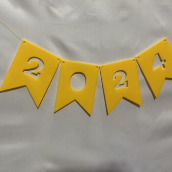 Intra απο ξύλο plywood 3mm-4mm πάχος - Ευτυχισμένο το νέο έτος Πανό Κρεμαστό ντεκόρ Δίασταση 30x30 cm Intraeaxys-ro6yn837 - Image 4