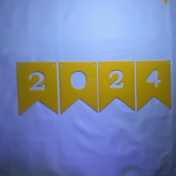 Intra απο ξύλο plywood 3mm-4mm πάχος - Ευτυχισμένο το νέο έτος Πανό Κρεμαστό ντεκόρ Δίασταση 30x30 cm Intraeaxys-ro6yn837 - Image 9