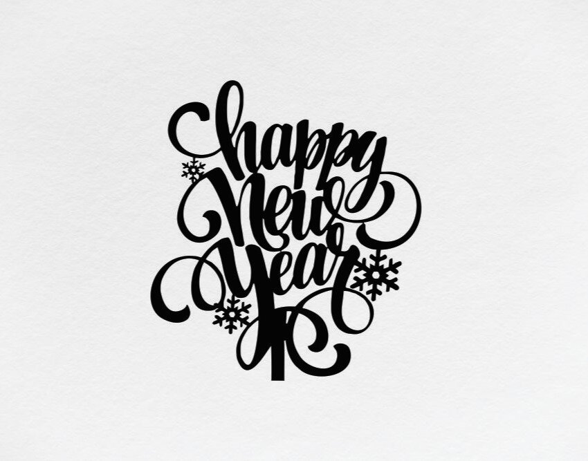 Intra απο ξύλο plywood 3mm-4mm πάχος - Διακόσμηση κέικ καλής χρονιάς Δίασταση 30x30 cm Intraeaxys-lopqzdk7