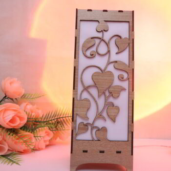 Intra απο ξύλο plywood 3mm-4mm πάχος - Ξύλινο αμπαζούρ Floral σχέδιο 3mm Δίασταση 30x30 cm Intraeaxys-lopq0y37 - Image 8