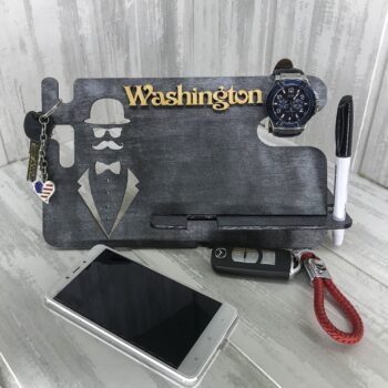 Intra απο ξύλο plywood 3mm-4mm πάχος - Βάση σύνδεσης φόρτισης ρολογιού iPhone 6 χλστ Δίασταση 30x30 cm Intraeaxys-joedxp81 - Image 1