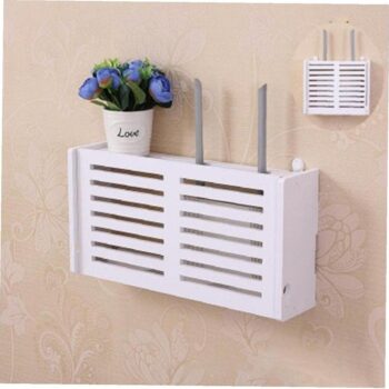 Intra απο ξύλο plywood 3mm-4mm πάχος - Κουτί αποθήκευσης ασύρματου δρομολογητή Ασύρματο δρομολογητή Wi-Fi Ράφι Κουτί αποθήκευσης Δίασταση 30x30 cm Intraeaxys-e1g5k6yo - Image 1