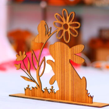 Intra απο ξύλο plywood 3mm-4mm πάχος - Πασχαλινό λαγουδάκι 3mm Δίασταση 30x30 cm Intraeaxys-eo20d867 - Image 7