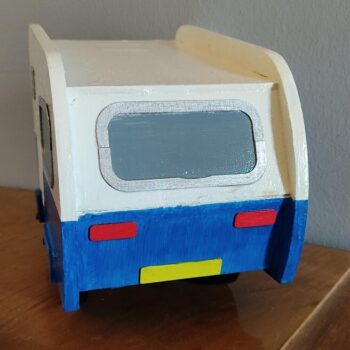 Intra απο ξύλο plywood 3mm-4mm πάχος - Caravan Bird House Δίασταση 40x50 cm Intraeaxys-yon04ny7 - Image 5