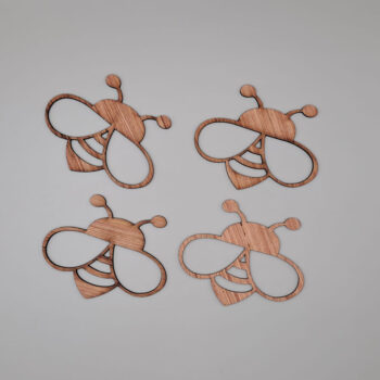 Intra απο ξύλο plywood 3mm-4mm πάχος - Σχήμα κοπής ξύλινης μέλισσας Δίασταση 30x30 cm Intraeaxys-r7vml527 - Image 1