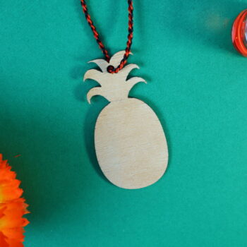 Intra απο ξύλο plywood 3mm-4mm πάχος - Χριστουγεννιάτικο στολίδι ανανά Δίασταση 10x10 cm Intraeaxys-eo0qe801 - Image 2