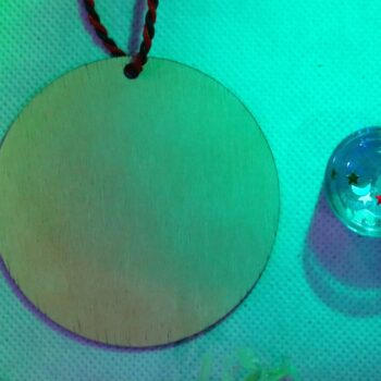 Intra απο ξύλο plywood 3mm-4mm πάχος - Στρογγυλό χριστουγεννιάτικο στολίδι Κύκλος ημιτελές σχήμα κοπής ξύλου Δίασταση 10x10 cm Intraeaxys-eo203qm7 - Image 2