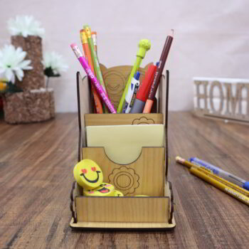 Intra απο ξύλο plywood 3mm-4mm πάχος - Κουκουβάγια Στυλό και Μολυβοθήκη Ατζέντα γραφείου 3mm Δίασταση 30x30 cm Intraeaxys-ro6yrj67 - Image 7