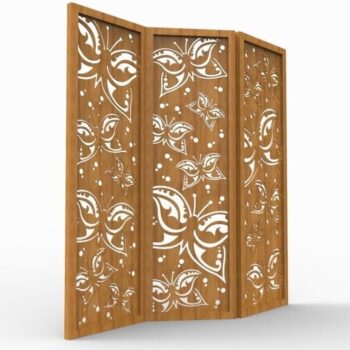 Intra απο ξύλο plywood 3mm-4mm πάχος - Πάνελ οθόνης πεταλούδες Δίασταση 30x30 cm Intraeaxys-p7ym6557 - Image 3