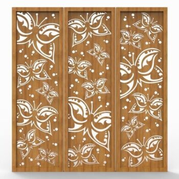 Intra απο ξύλο plywood 3mm-4mm πάχος - Πάνελ οθόνης πεταλούδες Δίασταση 30x30 cm Intraeaxys-p7ym6557 - Image 4