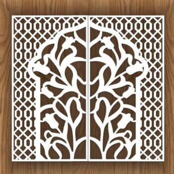 Intra απο ξύλο plywood 3mm-4mm πάχος - Διακοσμητικό σχέδιο οθόνης Δίασταση 30x30 cm Intraeaxys-67wln021 - Image 1