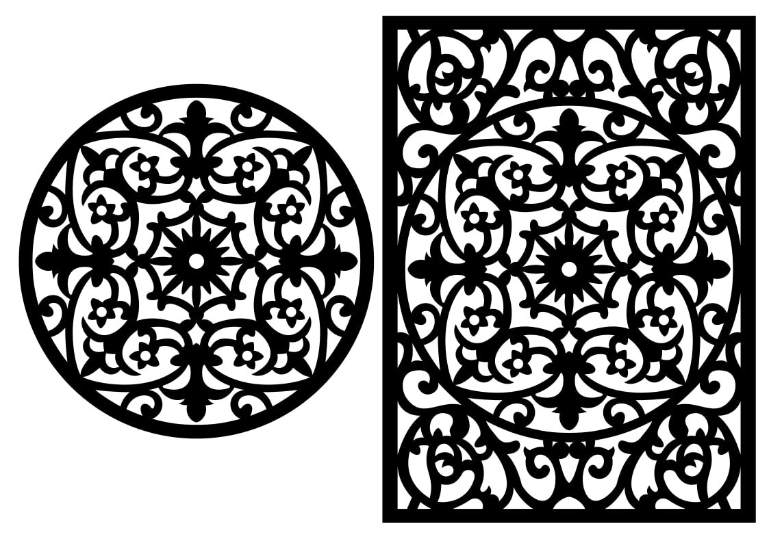 Intra απο ξύλο plywood 3mm-4mm πάχος - Αρχείο PDF Mandala Partition Δίασταση 30x30 cm Intraeaxys-p7ymnzz7