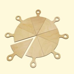 Intra απο ξύλο plywood 3mm-4mm πάχος - Ξύλινο Πιάτο Πίτσας Δίασταση 30x30 cm Intraeaxys-joedq9d1