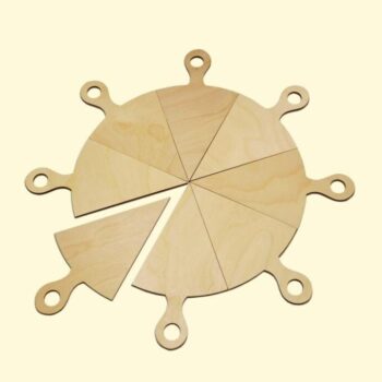 Intra απο ξύλο plywood 3mm-4mm πάχος - Ξύλινο Πιάτο Πίτσας Δίασταση 30x30 cm Intraeaxys-joedq9d1 - Image 1