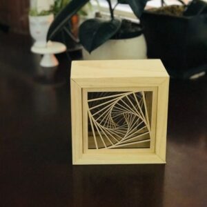 Intra απο ξύλο plywood 3mm-4mm πάχος - Σχέδιο κεκλιμένου τετράγωνου μοτίβου Δίασταση 30x30 cm Intraeaxys-51r8q8v7