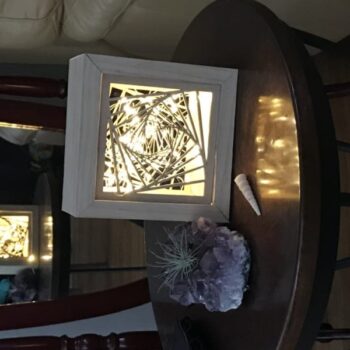 Intra απο ξύλο plywood 3mm-4mm πάχος - Σχέδιο κεκλιμένου τετράγωνου μοτίβου Δίασταση 30x30 cm Intraeaxys-51r8q8v7 - Image 3