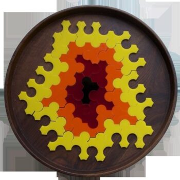 Intra απο ξύλο plywood 3mm-4mm πάχος - Mann Notched Polyhex Δίασταση 30x30 cm Intraeaxys-51rrwgm1 - Image 1