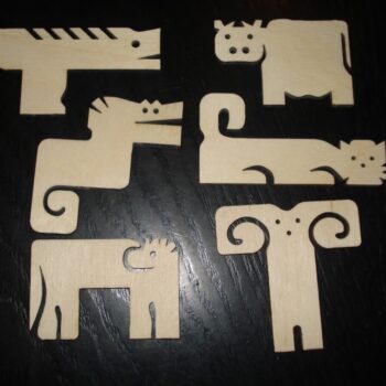 Intra απο ξύλο plywood 3mm-4mm πάχος - Παζλ Pentominoes Δίασταση 30x30 cm Intraeaxys-yon08d27 - Image 3