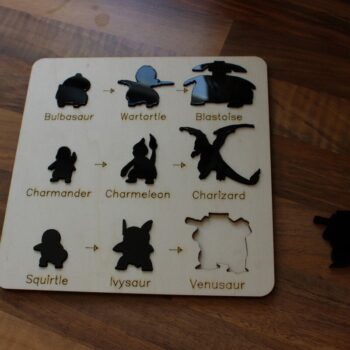 Intra απο ξύλο plywood 3mm-4mm πάχος - Ξύλινος δίσκος Pokemon Παιχνίδι παζλ Δίασταση 30x30 cm Intraeaxys-eo0qwm91 - Image 1
