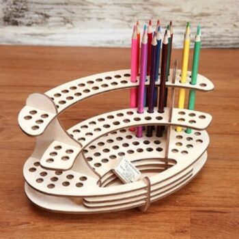 Intra απο ξύλο plywood 3mm-4mm πάχος - Ξύλινη Μολυβοθήκη Στάντα Μολύβι Μολύβι Αποθήκευσης 3mm Δίασταση 30x30 cm Intraeaxys-m1d65jl7 - Image 1