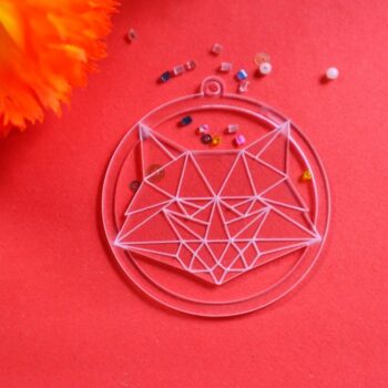 Intra απο ξύλο plywood 3mm-4mm πάχος - Μενταγιόν Fox Ακρυλικό χαραγμένο Δίασταση 20x20 cm Intraeaxys-e1gk9jdo - Image 4