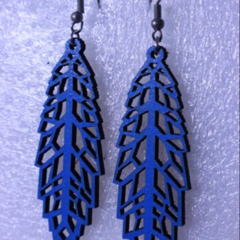 Intra απο ξύλο plywood 3mm-4mm πάχος - Ξύλινα κρεμαστά σκουλαρίκια Δίασταση 3x3 cm Intraeaxys-075yqpko - Image 2