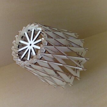 Intra απο ξύλο plywood 3mm-4mm πάχος - Ξύλινο Κρεμαστό Φωτιστικό Δίασταση 30x30 cm Intraeaxys-joed3y51 - Image 3