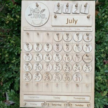 Intra απο ξύλο plywood 3mm-4mm πάχος - Ξύλινο Ημερολόγιο Δίασταση 30x30 cm Intraeaxys-eoxlymgo - Image 3