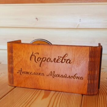 Intra απο ξύλο plywood 3mm-4mm πάχος - Organizer γραφείου Wood Perpetual Calendar Storage Box Δίασταση 30x30 cm Intraeaxys-lopq9457 - Image 3